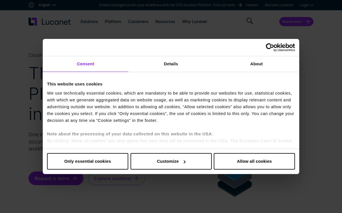Lucanet website preview