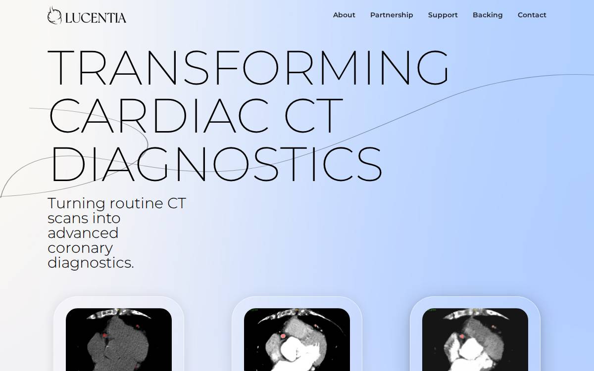 Lucentia website preview