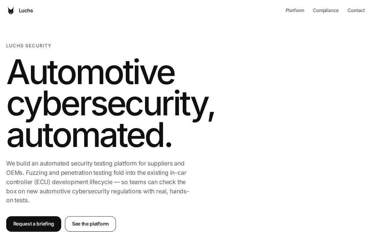 Luchs Security website preview