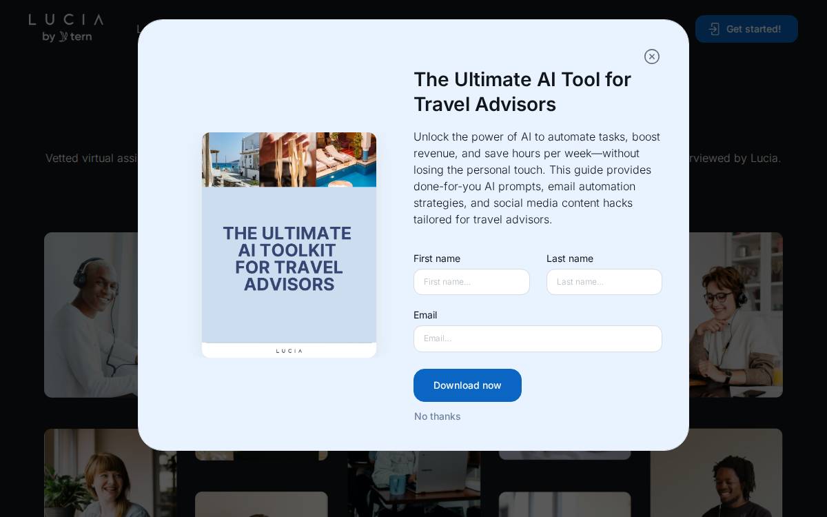 Lucia Hospitality Group website preview