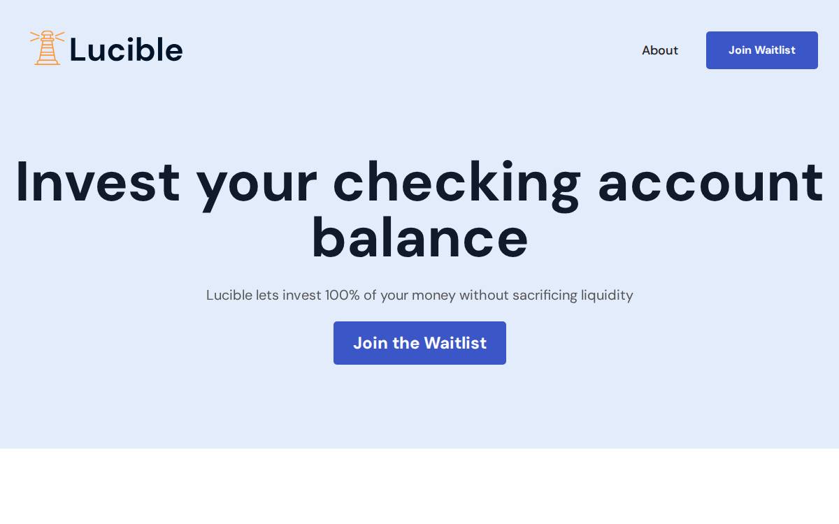 Lucible website preview