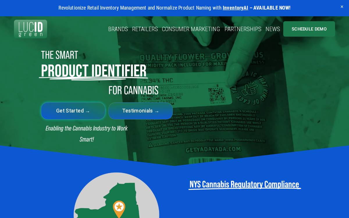 Lucid Green website preview