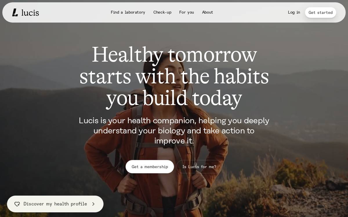 Lucis website preview