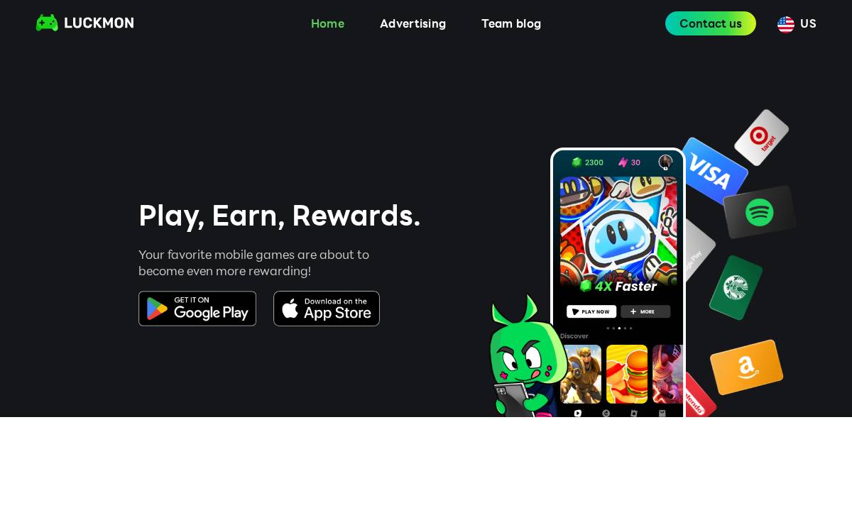 LuckMon website preview