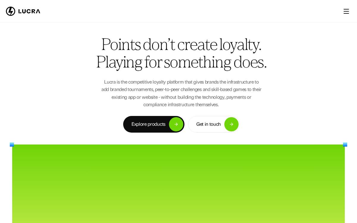 Lucra website preview