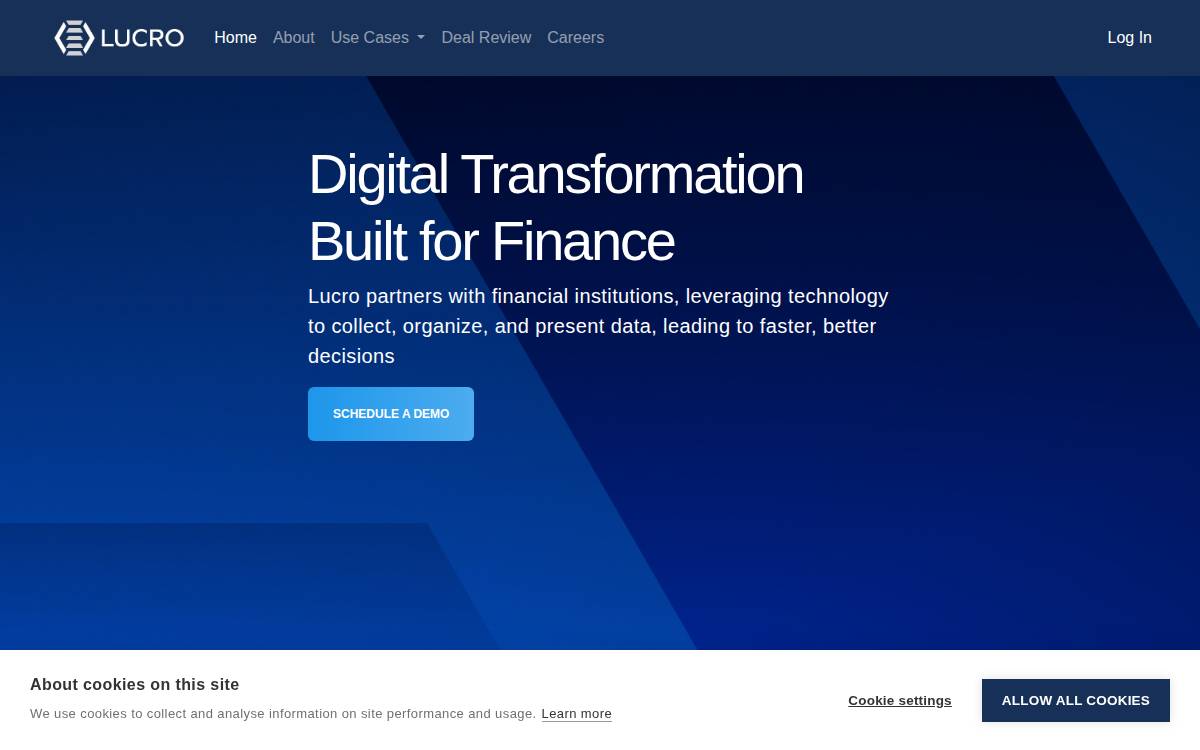 Lucro website preview