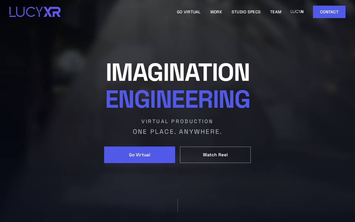 Lucy XR website preview