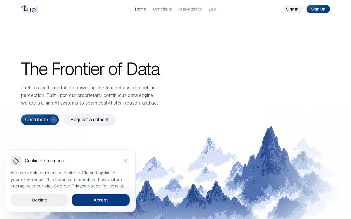 Luel website preview