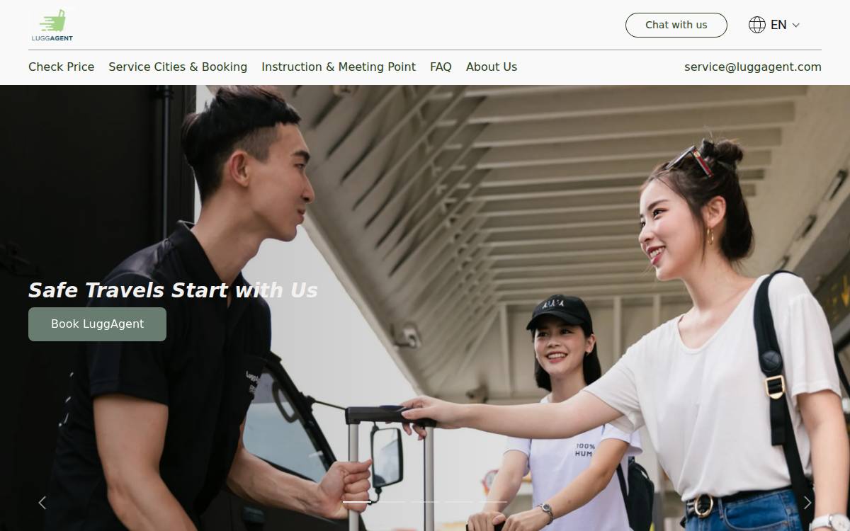 LuggAgent website preview