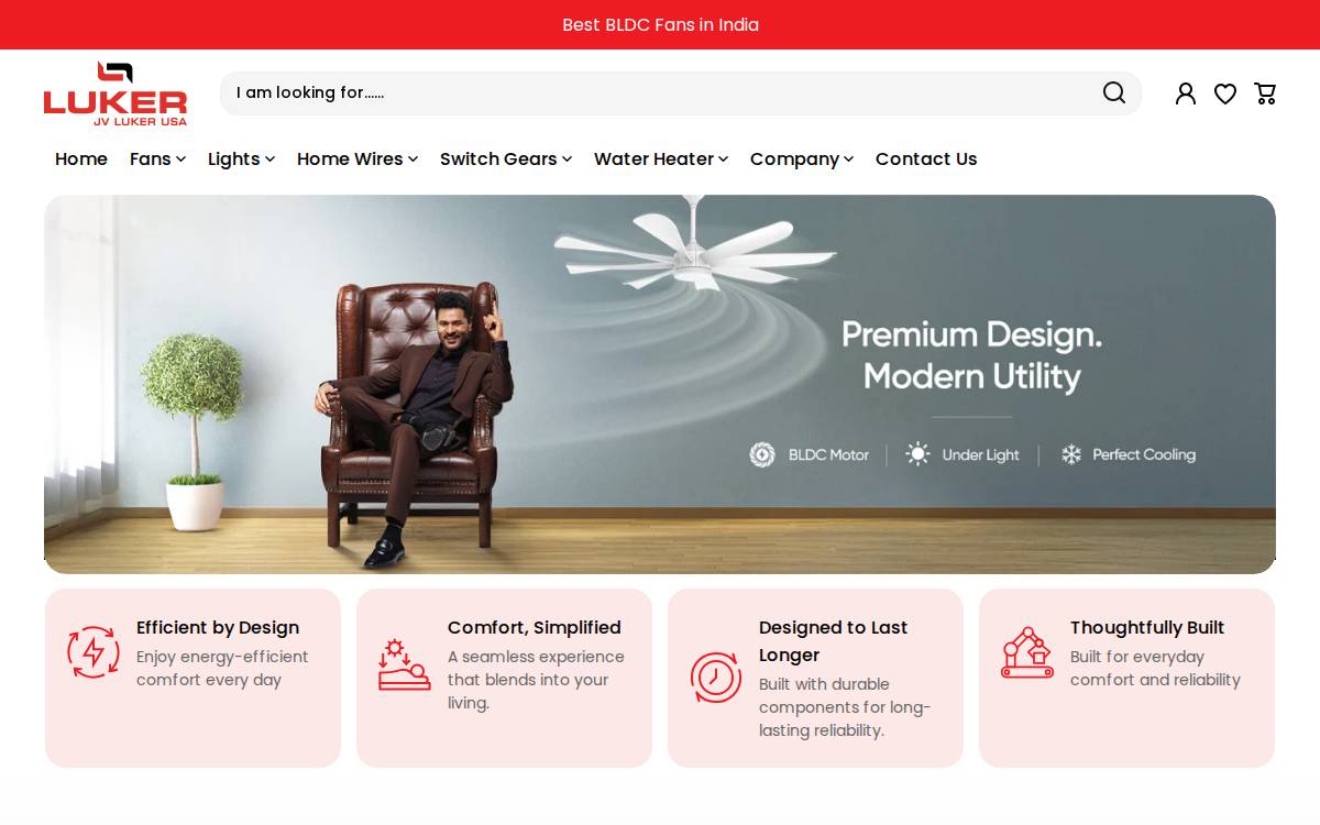 Luker Electric Technologies website preview