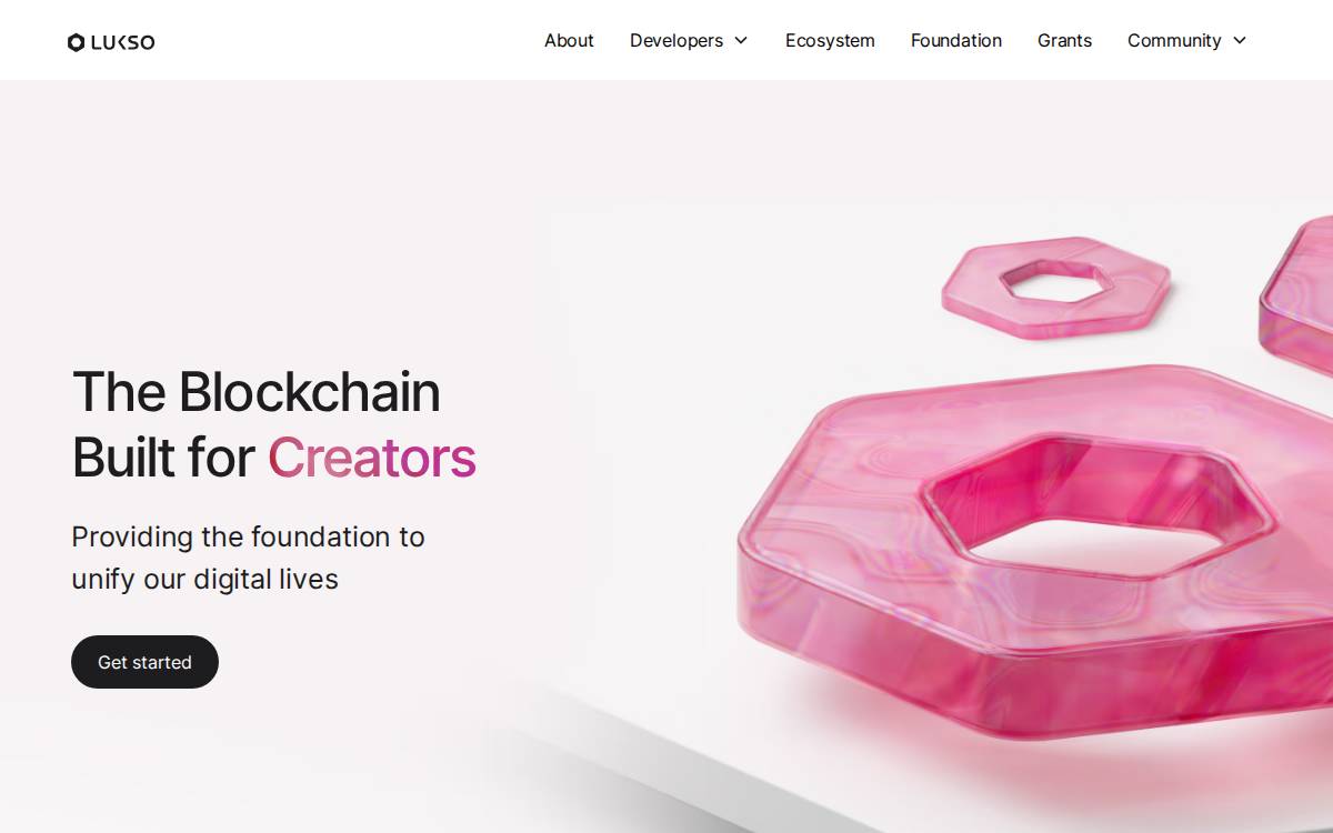 Lukso website preview
