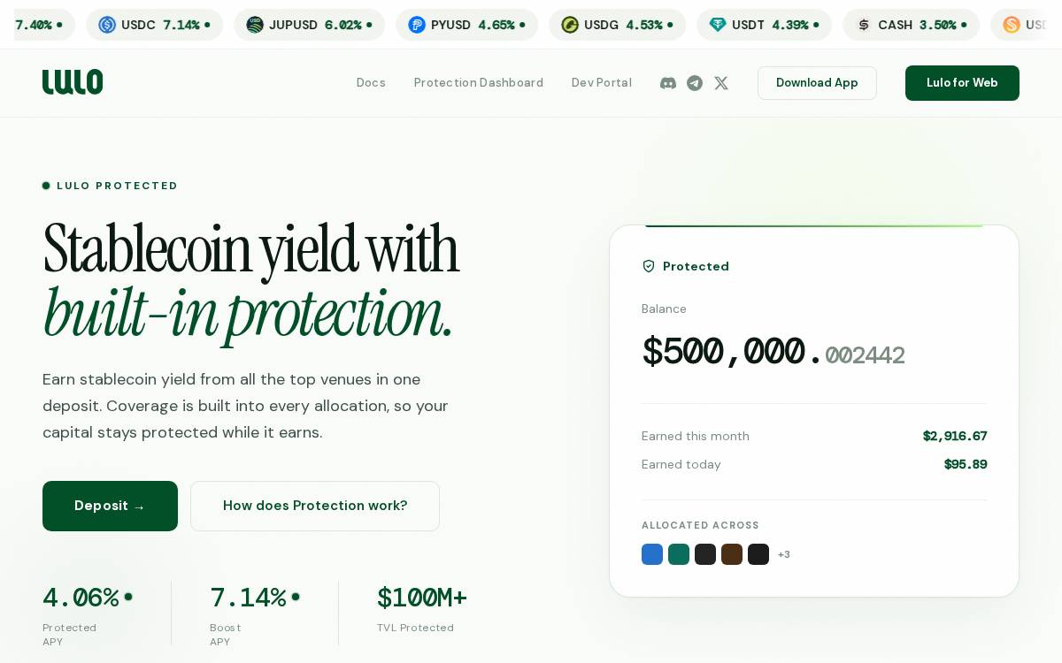 Lulo website preview
