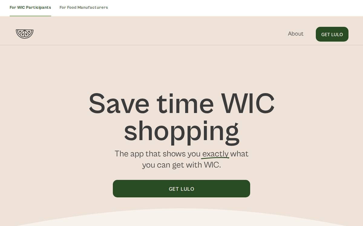 Lulo website preview
