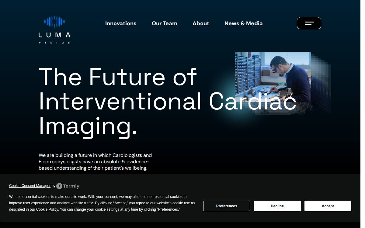 Luma Vision website preview