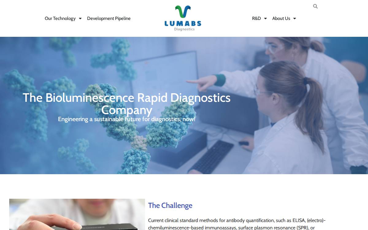 Lumabs website preview