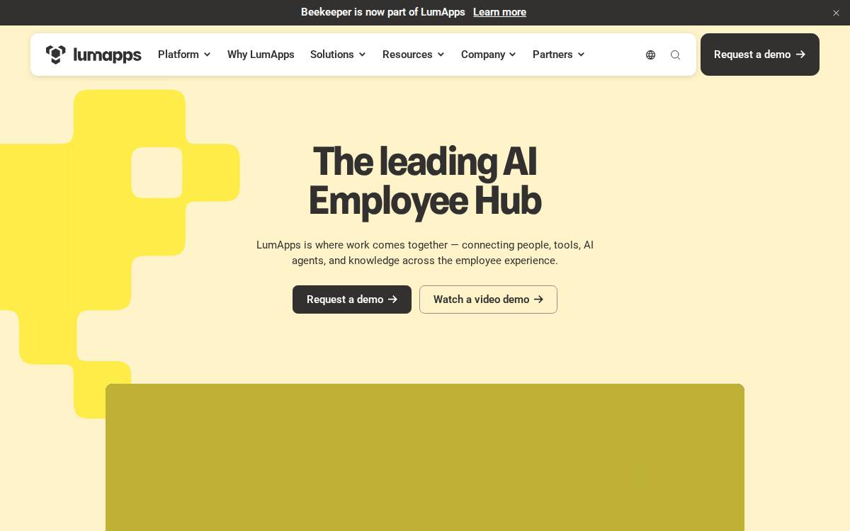 LumApps website preview