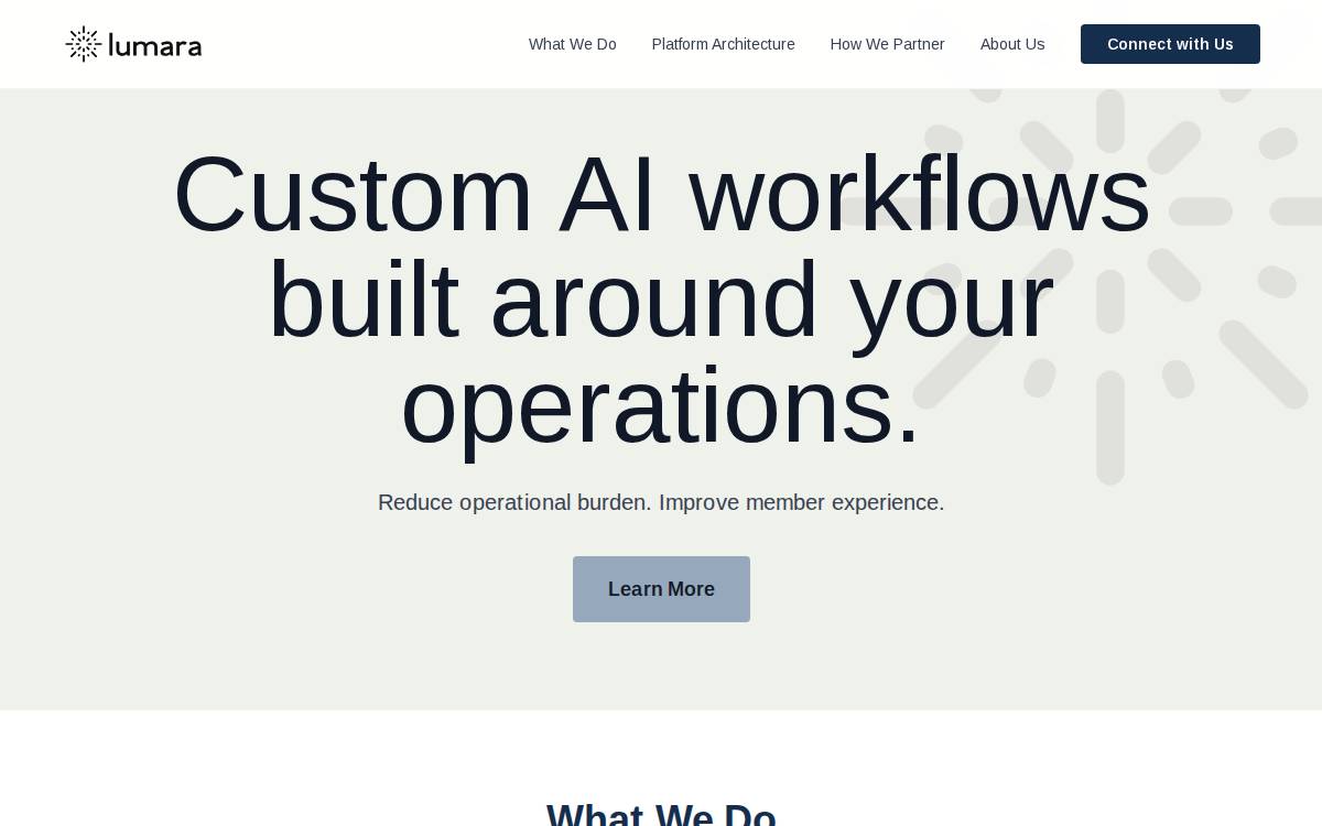 Lumara website preview