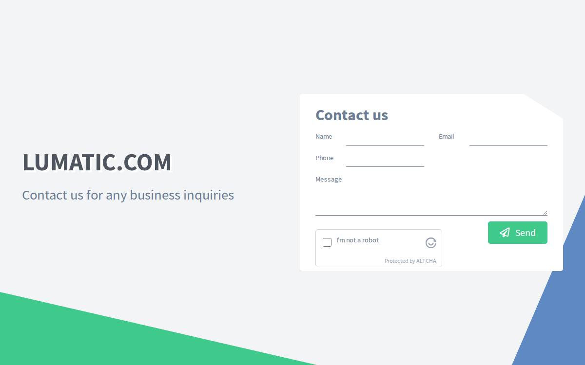 Lumatic website preview