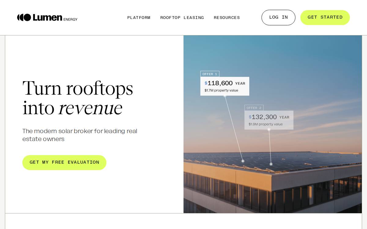 Lumen website preview