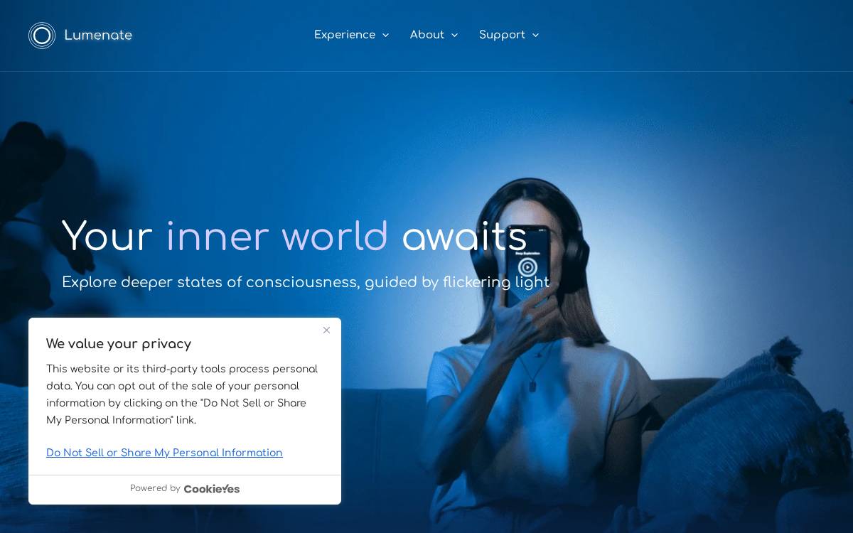 Lumenate website preview