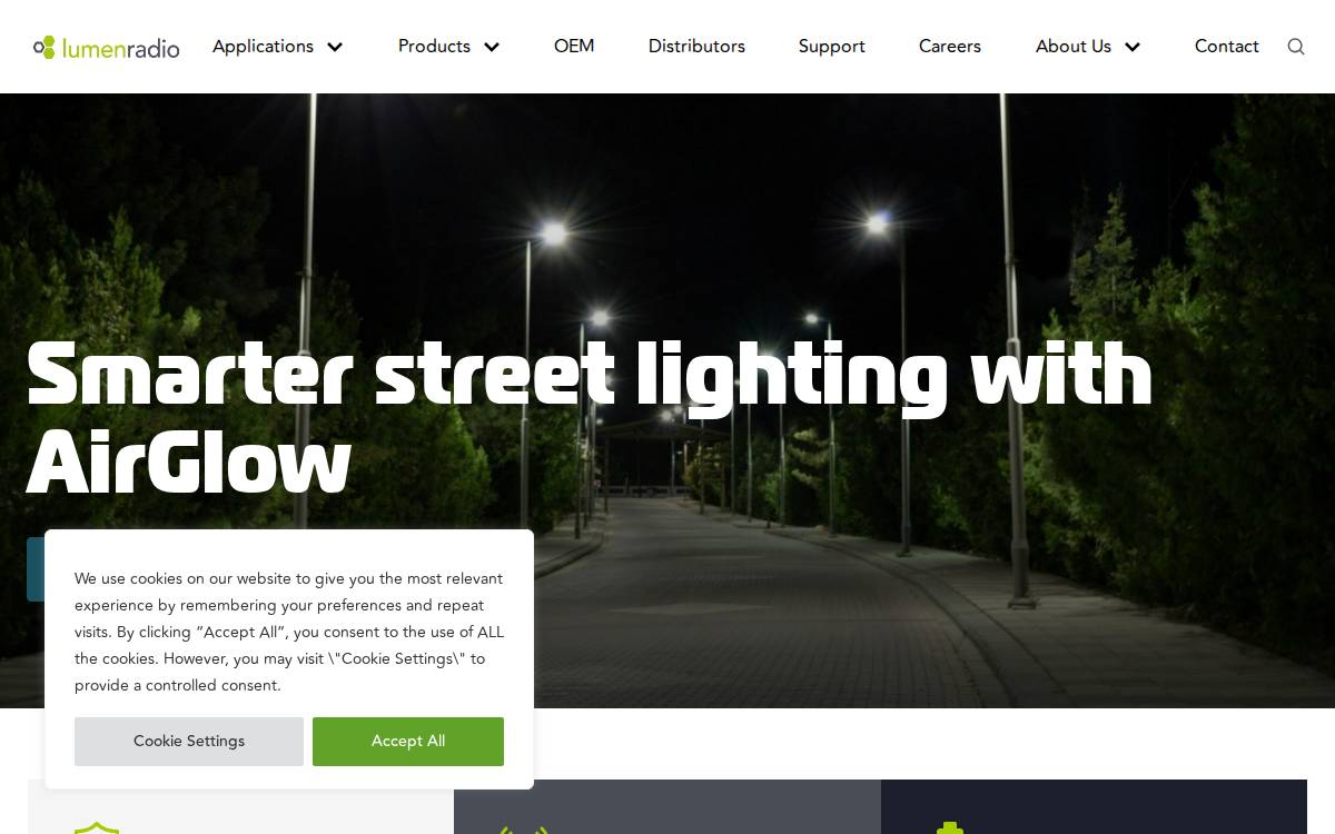 LumenRadio website preview