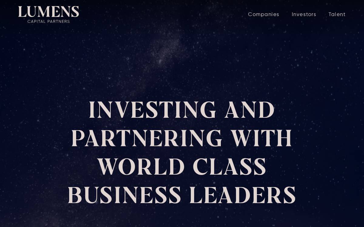 Lumenscapital website preview