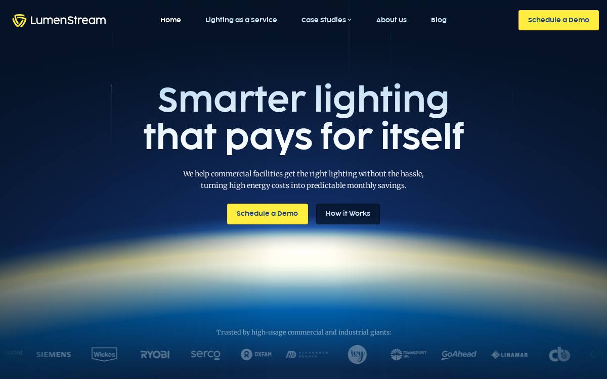 Lumenstream website preview