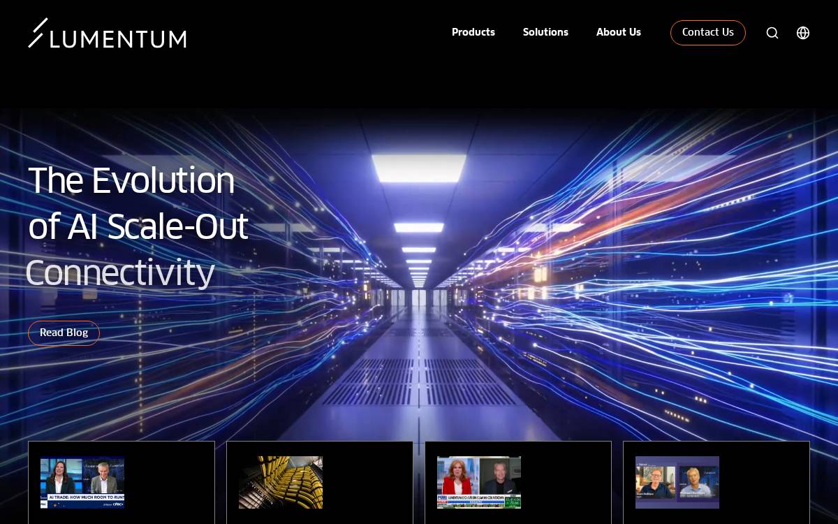 Lumentum website preview