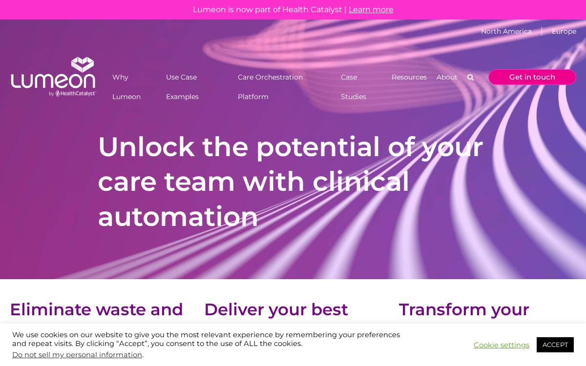 Lumeon website preview