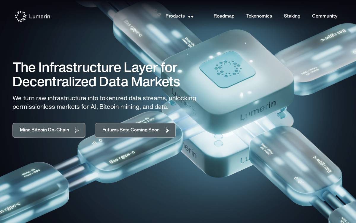 Lumerin website preview