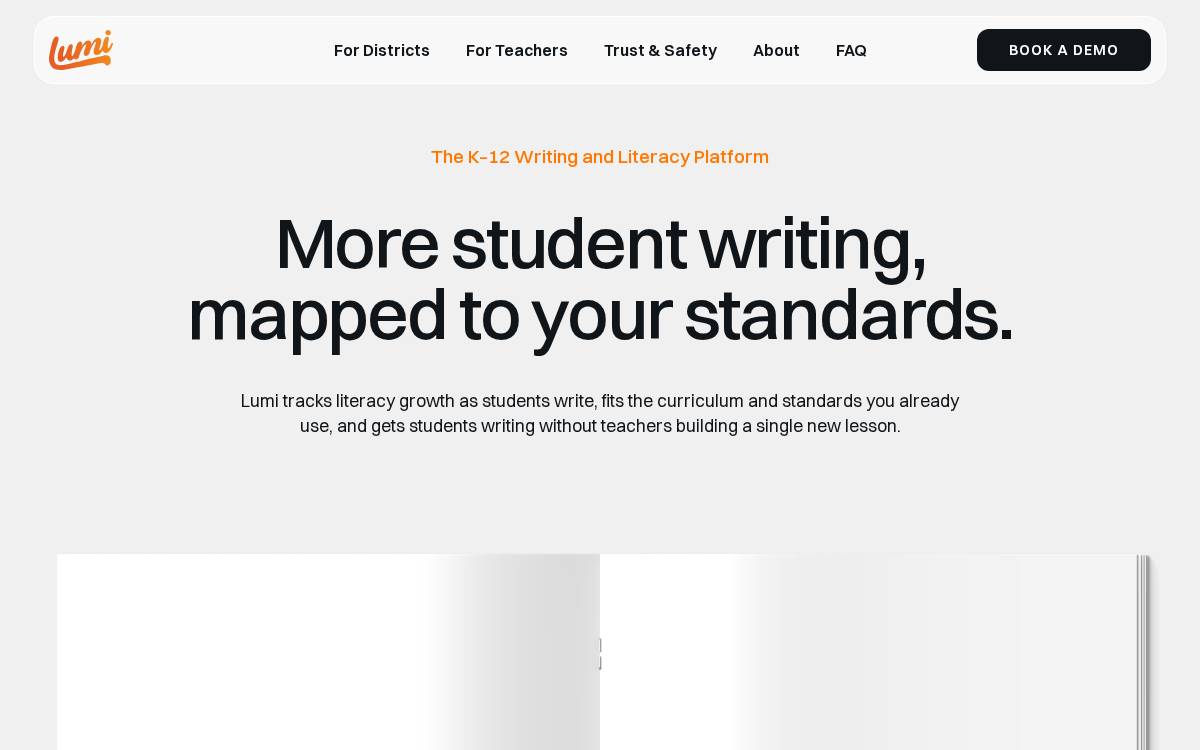 Lumi website preview