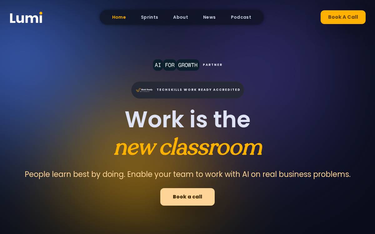 Lumi Network website preview