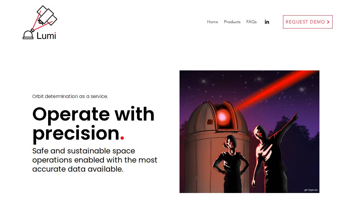 Lumi Space website preview