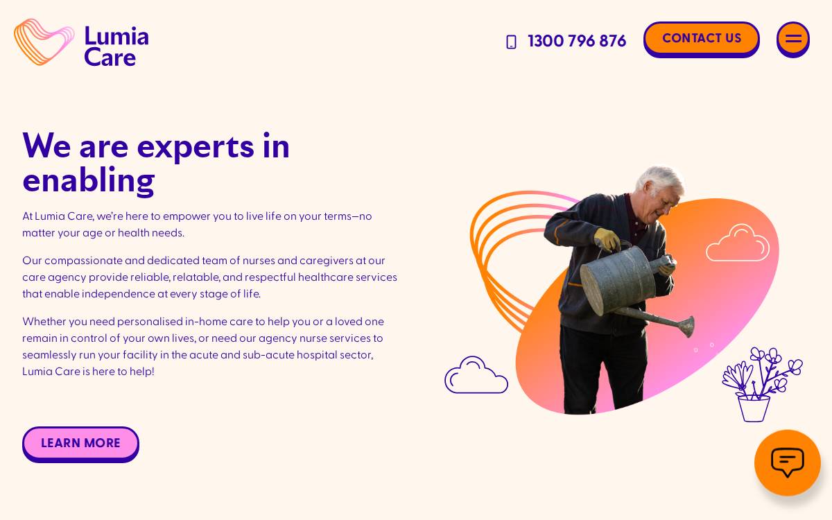Lumia Care website preview