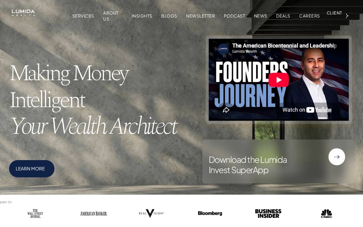 Lumida website preview
