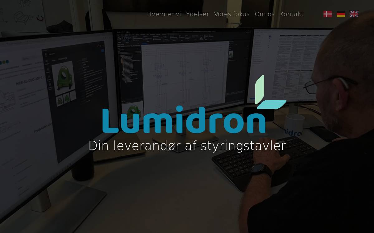 Lumidron website preview