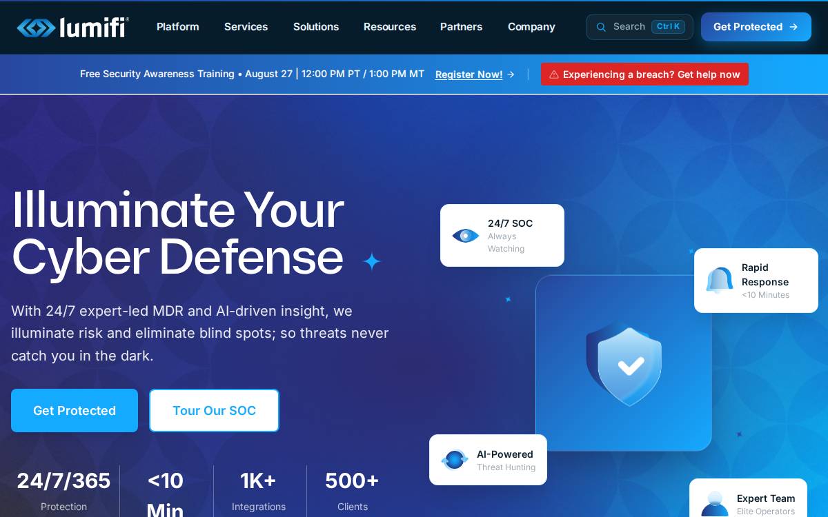 Lumifi website preview
