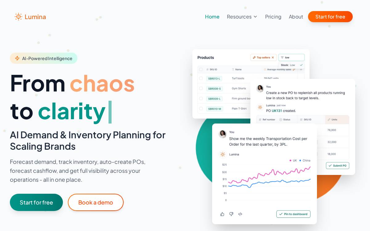 Lumina website preview