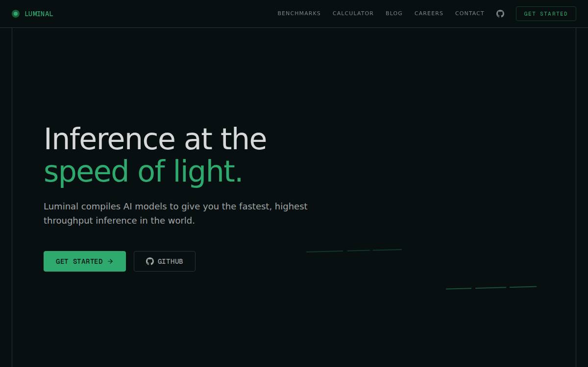 Luminal website preview