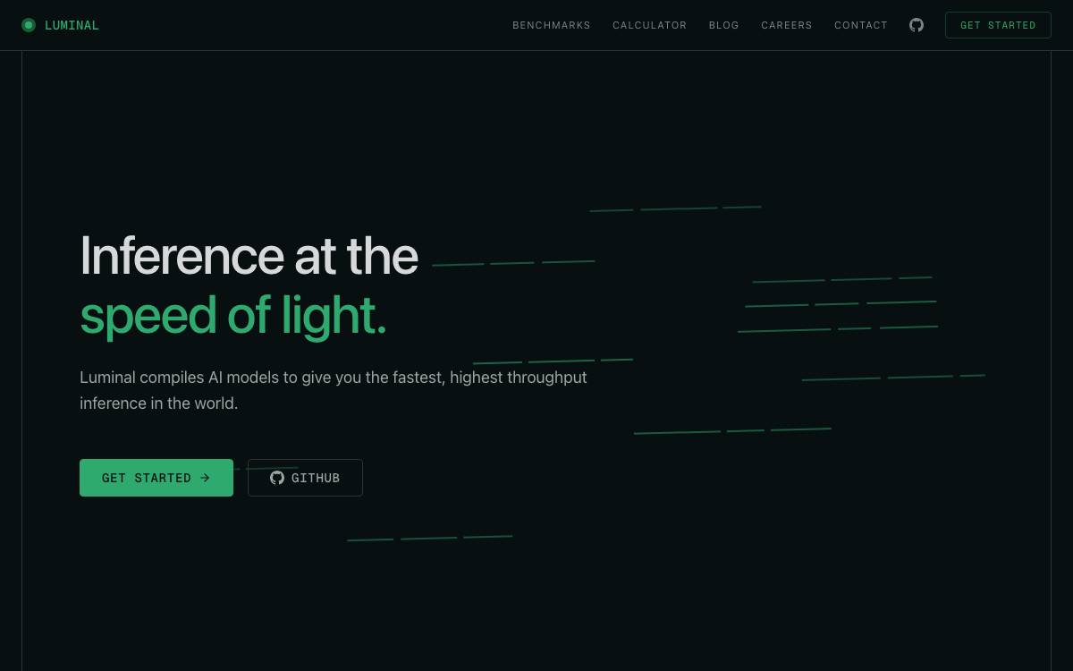 Luminal website preview