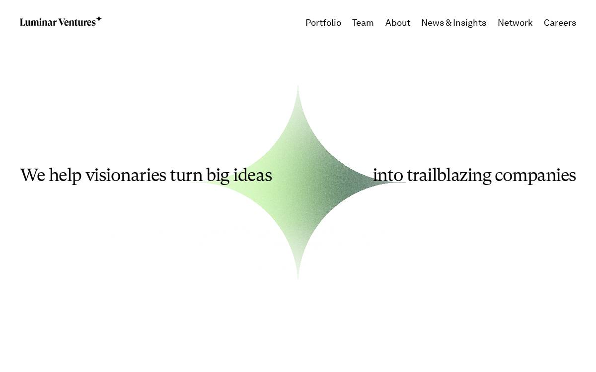 Luminar Ventures website preview