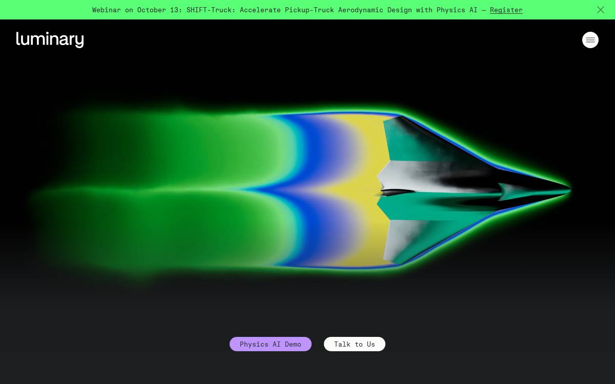 Luminary website preview