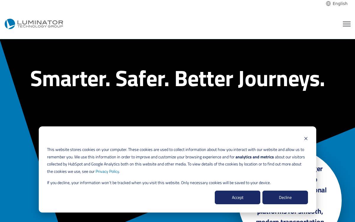 Luminator website preview