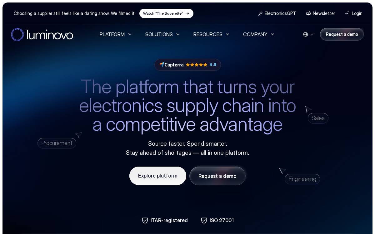 Luminovo website preview