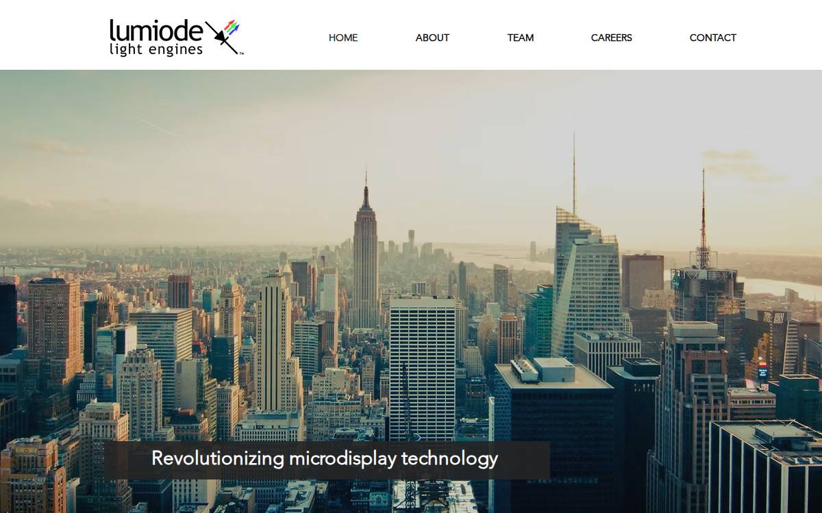 Lumiode website preview