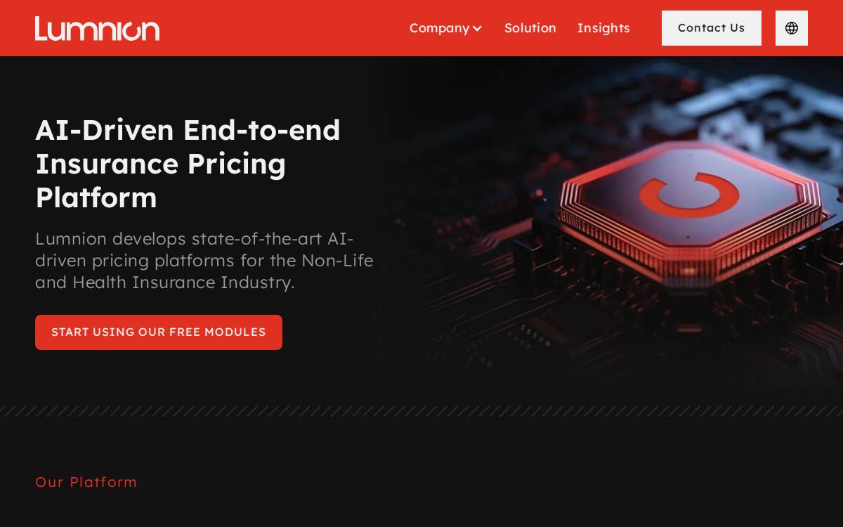 Lumnion website preview