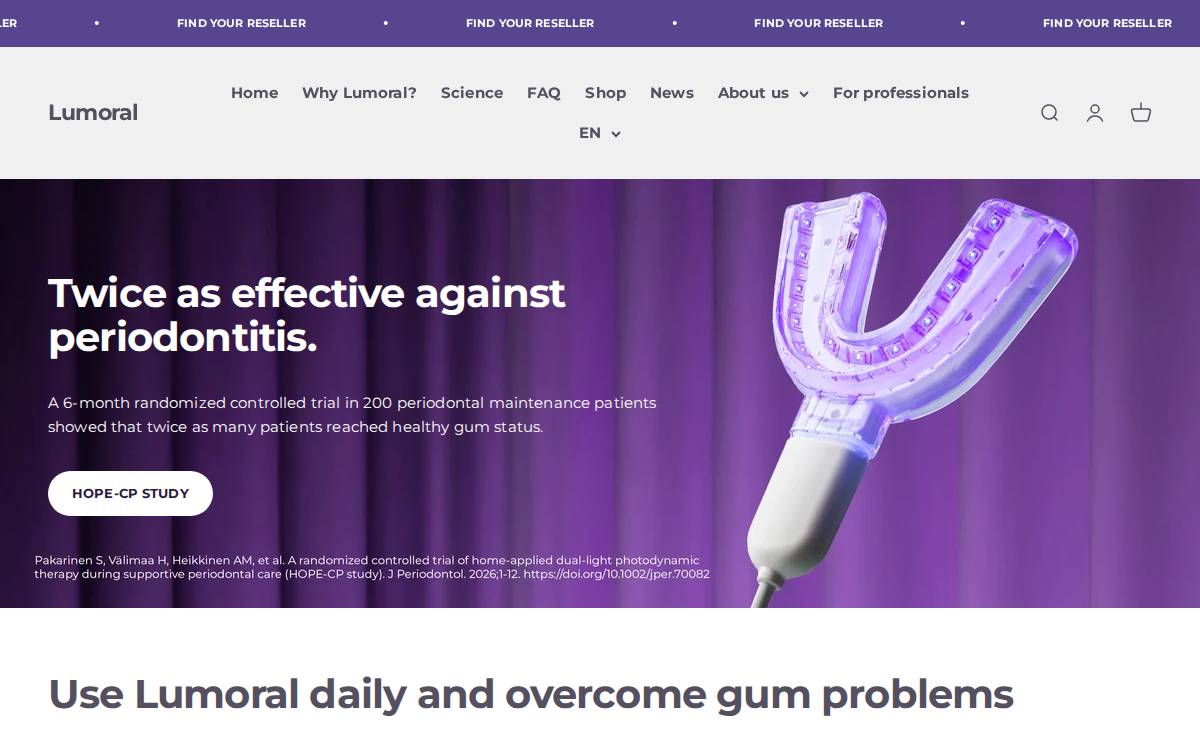 Lumoral website preview