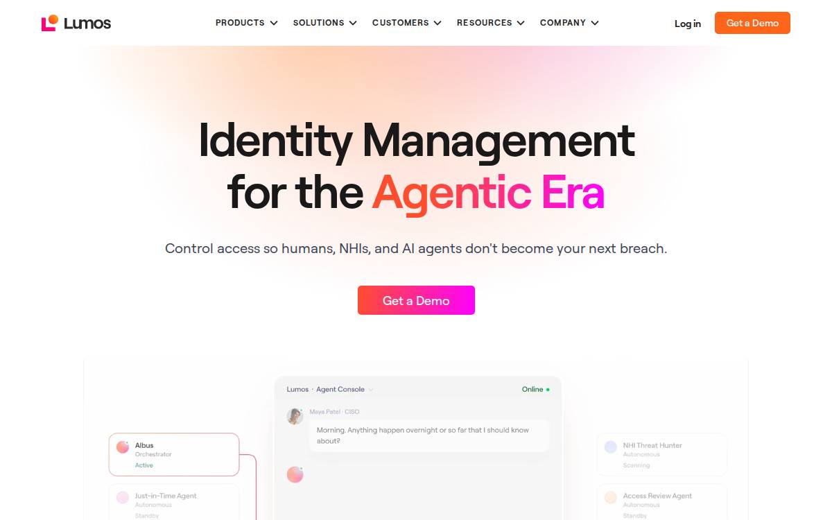 Lumos website preview