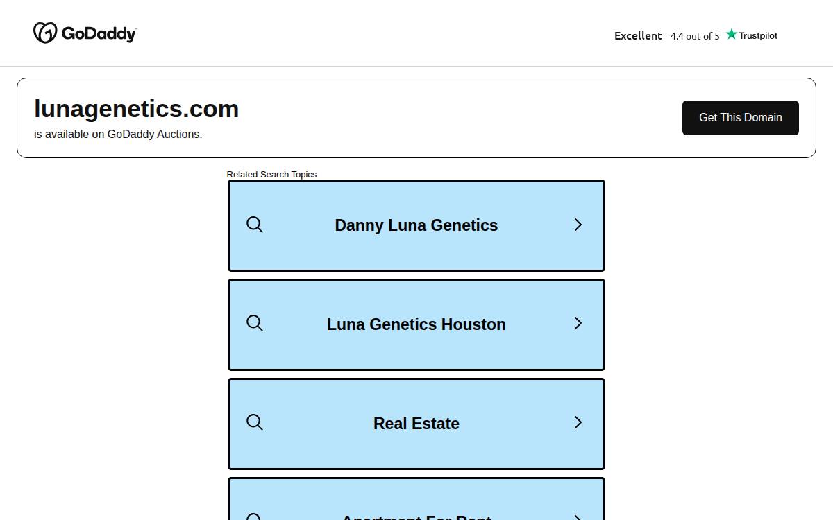 Luna Genetics website preview