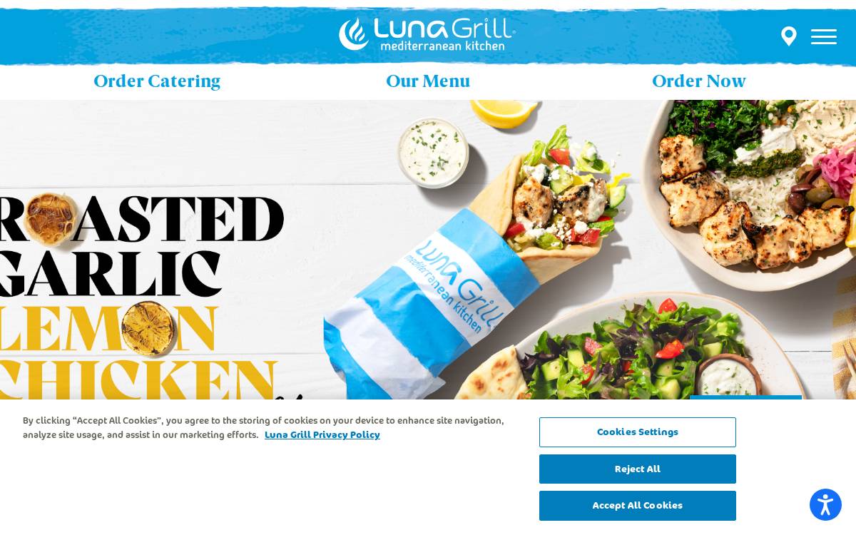 Luna Grill website preview
